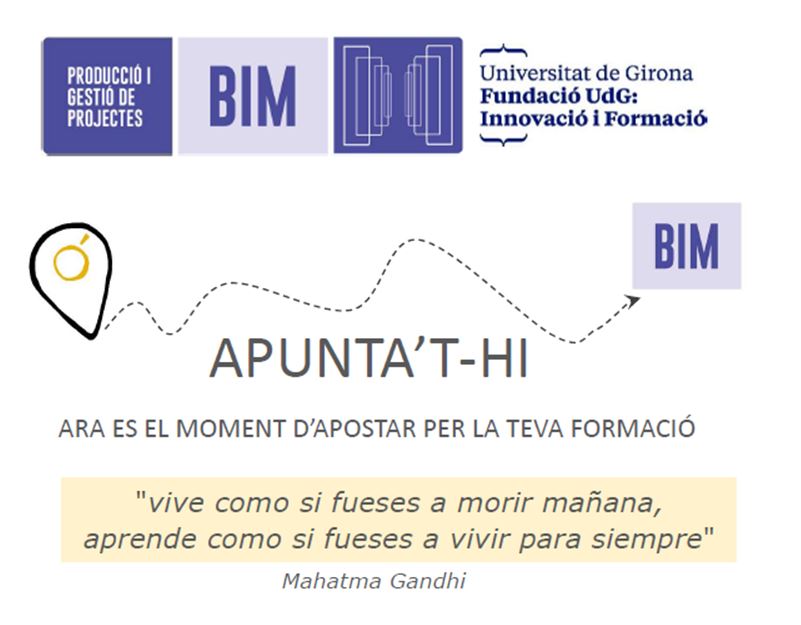 Diplomes i cursos de postgrau en BIM de la UdG