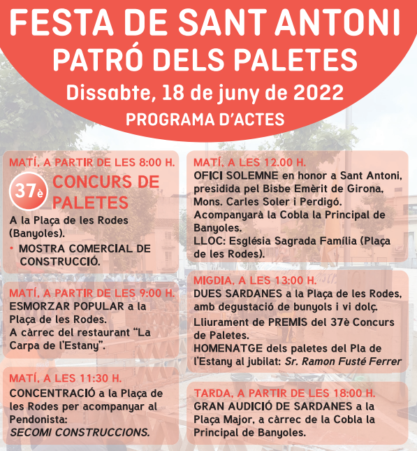 Us esperem dissabte 18 de juny a Banyoles