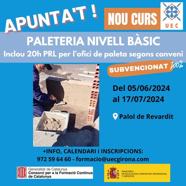 Curs de paleteria de nivell bàsic