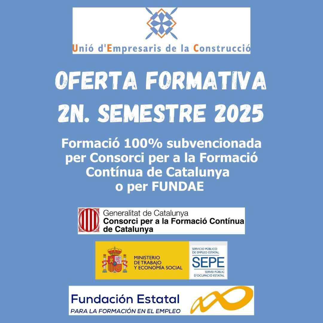 Cursos subvencionats a partir de setembre 2025