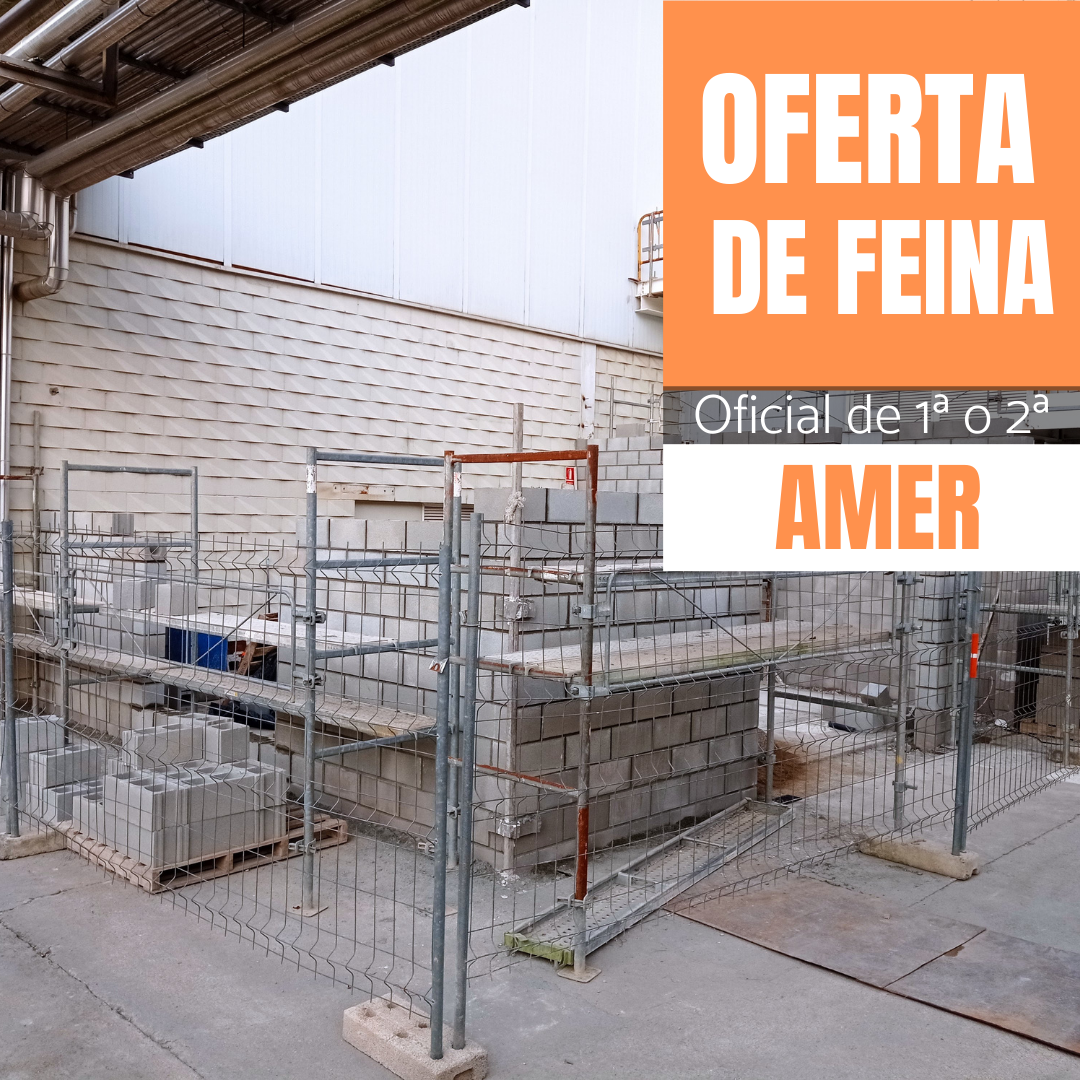 Es busca Oficial de 1a o 2a a la zona d'Amer