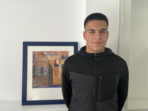 Albert Sánchez Ferrer (17 anys), estudiant de Construcció a l’INS La Garrotxa (Olot)