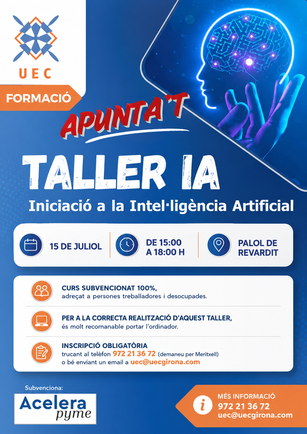 Última edició: Taller pràctic d'iniciació a la Intel·ligència Artificial 