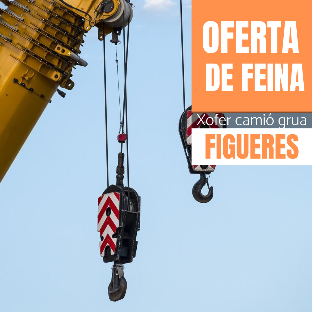 Oferta de feina xofer camió grua